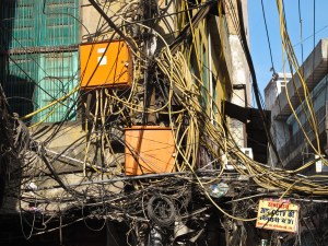 Power grid.  Old Delhi, India.